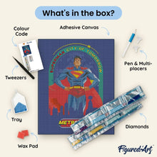 Load image into Gallery viewer, Diamond Painting - Superman City of Tomorrow 40x50cm canvas already framed