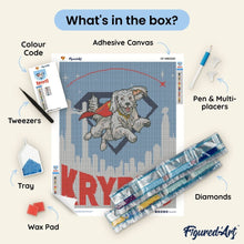 Load image into Gallery viewer, Diamond Painting - Superman - Flying Krypto