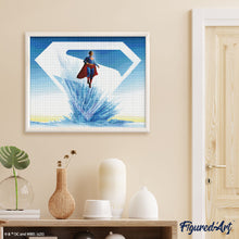 Load image into Gallery viewer, Diamond Painting - Fortress of Solitude - Superman 40x50cm canvas already framed