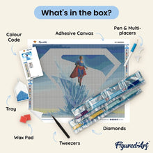 Load image into Gallery viewer, Diamond Painting - Superman - Fortress of Solitude with S-Shield