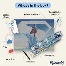 Load image into Gallery viewer, Diamond Painting - Fortress of Solitude - Superman 40x50cm canvas already framed