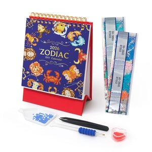 Diamond Painting Calendar 2026 - Zodiac Signs Figured'Art