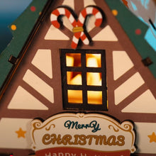 Load image into Gallery viewer, Miniature House - Twinkling Christmas House