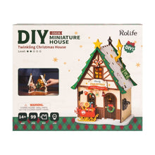 Load image into Gallery viewer, Miniature House - Twinkling Christmas House
