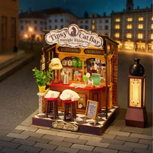 Load image into Gallery viewer, Miniature House - Tipsy Cat Bar Figured'Art