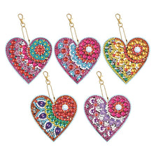 Load image into Gallery viewer, Diamond Painting Heart Pendant 5 Piece Set 4