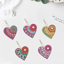 Load image into Gallery viewer, Diamond Painting Heart Pendant 5 Piece Set 4