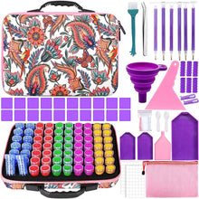 Load image into Gallery viewer, Diamond Painting Case Flowers with 70 Jars + Accessories