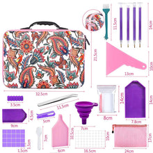 Load image into Gallery viewer, Diamond Painting Case Flowers with 70 Jars + Accessories
