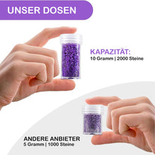 Load image into Gallery viewer, Diamond Painting Case Purple with 120 Jars + Accessories