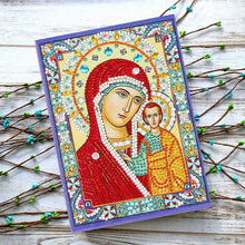 Load image into Gallery viewer, Diamond Painting Notebook Virgin Mary with Jesus