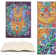 Load image into Gallery viewer, Diamond Painting Notebook Cat