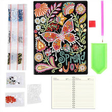Load image into Gallery viewer, Diamond Painting Notebook Spread Joy