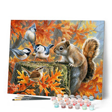 Load image into Gallery viewer, Paint by numbers | Mischievous Squirrel | animals flowers intermediate birds squirrels | Figured'Art