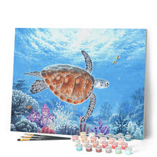 Load image into Gallery viewer, Paint by numbers Turtle Figured'Art new arrivals, advanced, animals, turtles