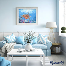 Load image into Gallery viewer, Paint by numbers Turtle Figured'Art new arrivals, advanced, animals, turtles