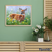 Load image into Gallery viewer, Paint by numbers Doe in the meadow Figured'Art new arrivals, intermediate, animals, deer