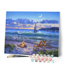 Load image into Gallery viewer, Paint by numbers Beach View Figured'Art new arrivals, intermediate, landscapes