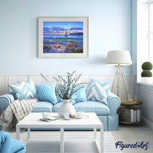 Load image into Gallery viewer, Paint by numbers Beach View Figured'Art new arrivals, intermediate, landscapes