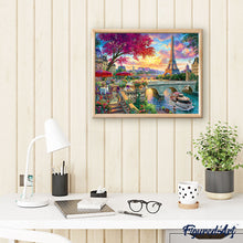 Load image into Gallery viewer, Paint by numbers Dinner By The Seine Figured'Art new arrivals, advanced, cities