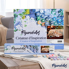 Load image into Gallery viewer, Paint by numbers Sleeping Companions Figured'Art new arrivals, intermediate, animals, dogs, cats