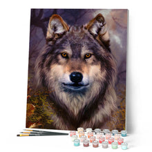 Load image into Gallery viewer, Paint by numbers | Wolf head | animals intermediate wolves new arrivals | Figured'Art