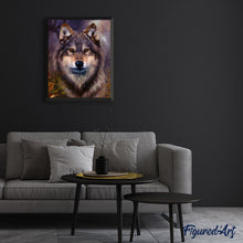 Load image into Gallery viewer, Paint by numbers | Wolf head | animals intermediate wolves new arrivals | Figured'Art