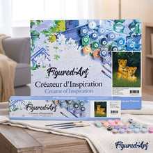 Load image into Gallery viewer, Paint by numbers | Lion cubs | animals advanced lions new arrivals | Figured'Art