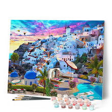 Load image into Gallery viewer, Paint by numbers | Greece landscape | advanced new arrivals landscapes cities | Figured'Art