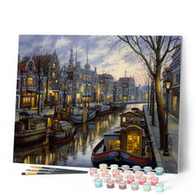 Load image into Gallery viewer, Paint by numbers | Life on the canal | ships and boats advanced new arrivals landscapes cities | Figured'Art