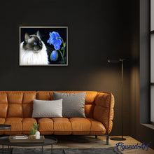 Load image into Gallery viewer, Paint by numbers | Face to face Flowers | animals cats easy flowers new arrivals | Figured'Art