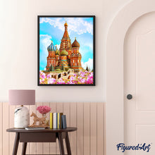 Load image into Gallery viewer, Paint by numbers | St Basil Cathedral | intermediate new arrivals landscapes cities | Figured'Art