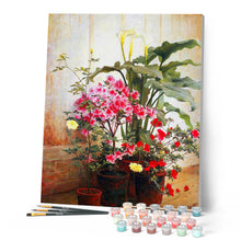 Load image into Gallery viewer, Paint by numbers | Side of a Greenhouse - George Cochran Lambdin | flowers intermediate new arrivals reproduction | Figured'Art