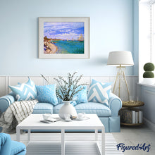 Load image into Gallery viewer, Paint by numbers | Regattas at Sainte Addresse - Monet | ships and boats intermediate new arrivals landscapes reproduction | Figured'Art