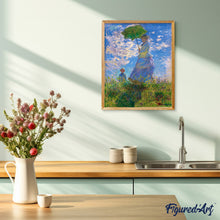 Load image into Gallery viewer, Paint by numbers | The walk - Monet | intermediate new arrivals reproduction | Figured'Art