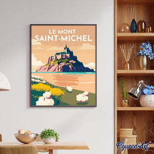 Travel Poster Mont Saint-Michel