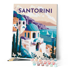 Load image into Gallery viewer, Travel Poster Santorini