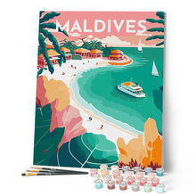 Load image into Gallery viewer, Travel Poster Maldives