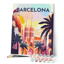 Load image into Gallery viewer, Travel Poster Barcelona