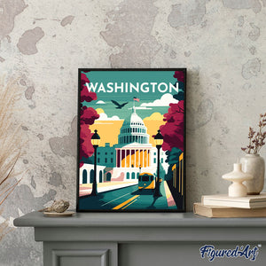 Travel Poster Washington