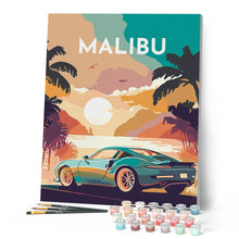 Load image into Gallery viewer, Travel Poster Malibu