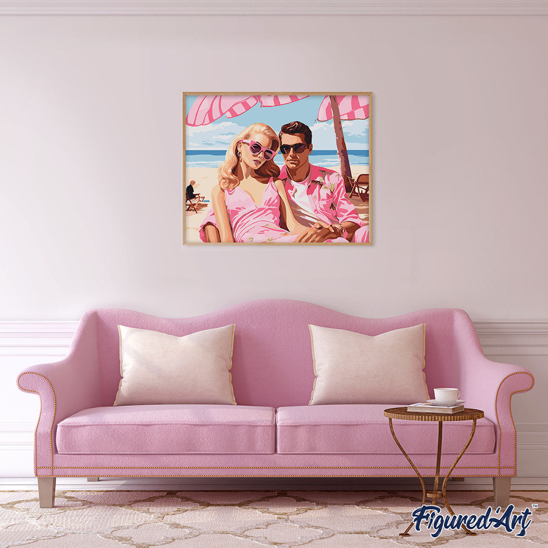 Paint by Numbers - Beachside Sweethearts – Figured'Art