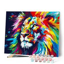 Load image into Gallery viewer, Colourful Abstract Lion