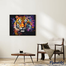 Load image into Gallery viewer, Colourful Abstract Tiger