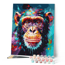 Load image into Gallery viewer, Colourful Abstract Chimpanzee