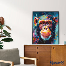 Load image into Gallery viewer, Colourful Abstract Chimpanzee