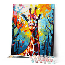 Load image into Gallery viewer, Colourful Abstract Giraffe
