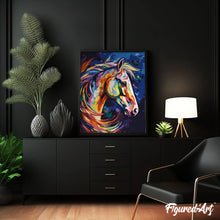 Load image into Gallery viewer, Colourful Abstract Horse