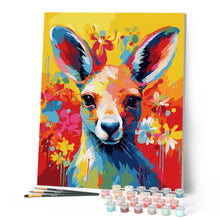 Load image into Gallery viewer, Colourful Abstract Kangaroo