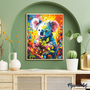 Colourful Abstract Koala
